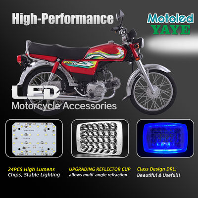 CD70 CG125 Motorcycle LED Headlight with DRL and Turn Signal