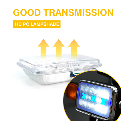 CG125 125cc Motorcycle LED Headlight DC12V with DRL White Blue