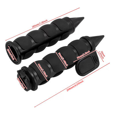 For Zinc Alloy Motorcycle Handle Grip 22/25MM Driver's Glue Modification Accessories Pointed Design
