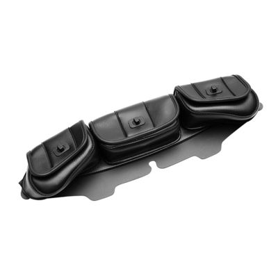 Motorcycle Front Triple Bag Tool Bag Leather Bag Suitable for Harley Grand Glide Street Glide 96-13