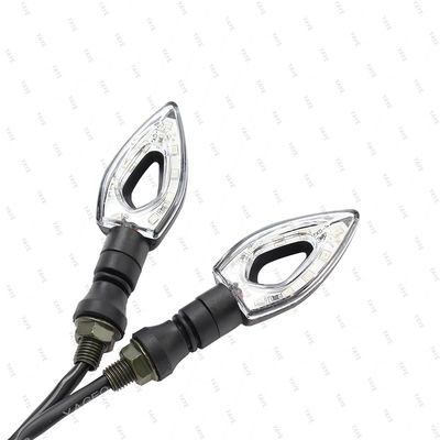 Universal 12V L ED Light for Motorcycle Turn Signal Light Black/Red/Blue/Orange Color Moto Working Indicator Light