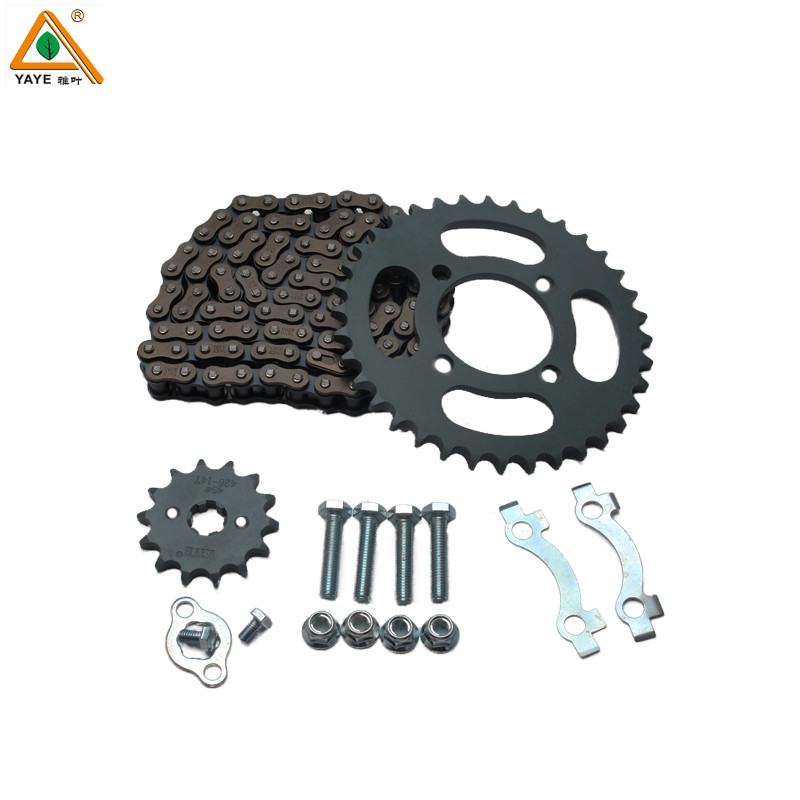 Factory custom steel YAYE 428H-100L  chain sprocket set for DY100 CD110  Motorcycle