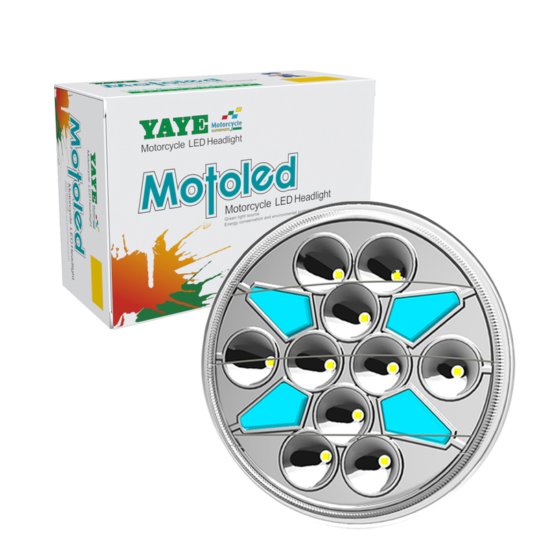 YAYE GN125 2 in 1 High Power LED Motorcycle Headlight with DRL/Turn Signal and DC12V Voltage