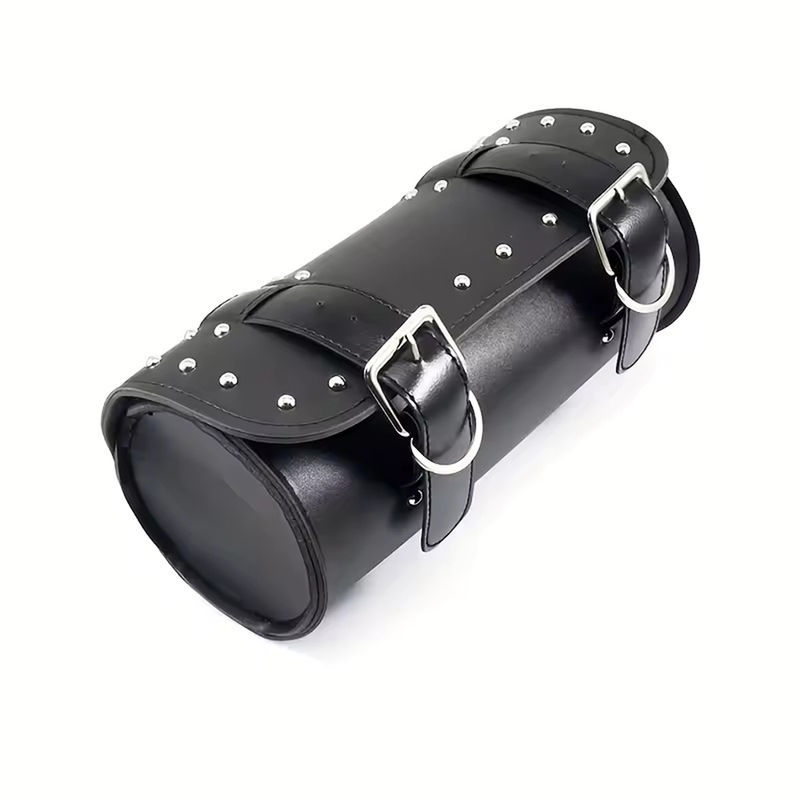 Motorcycle Bag Front Rear Fork Tool Saddlebag for Sportster Dyna Softail Chopper Bobber Cruiser PU Leather Luggage Bags