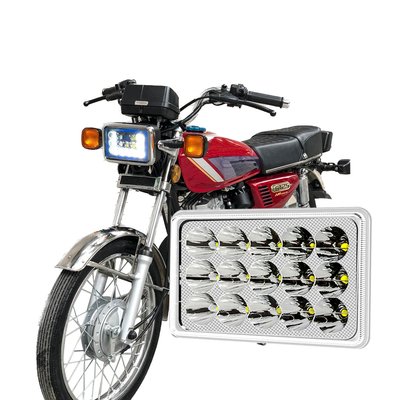 YAYE CG125 светодиодный фар 12 чип DC12V Белый Синий DRL Мотоциклетный фонарь