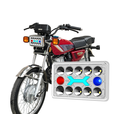 Светодиодная фара CG125 DC12V белого цвета с дальним и ближним светом и красным и синим ДХО