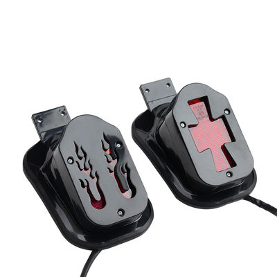 Универсальный светодиодный задний фонарь для мотоцикла 12 В с 12-месячной гарантией - задний фонарь в стиле пламени